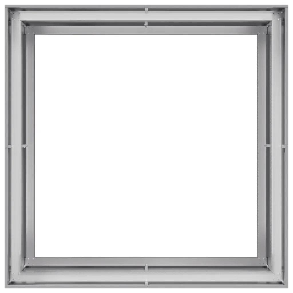 Helloshop26 - Jardinière 100 x 100 x 80 cm acier galvanisé stable et décorative pour jardin ou balcon en acier galvanisé - Image 3
