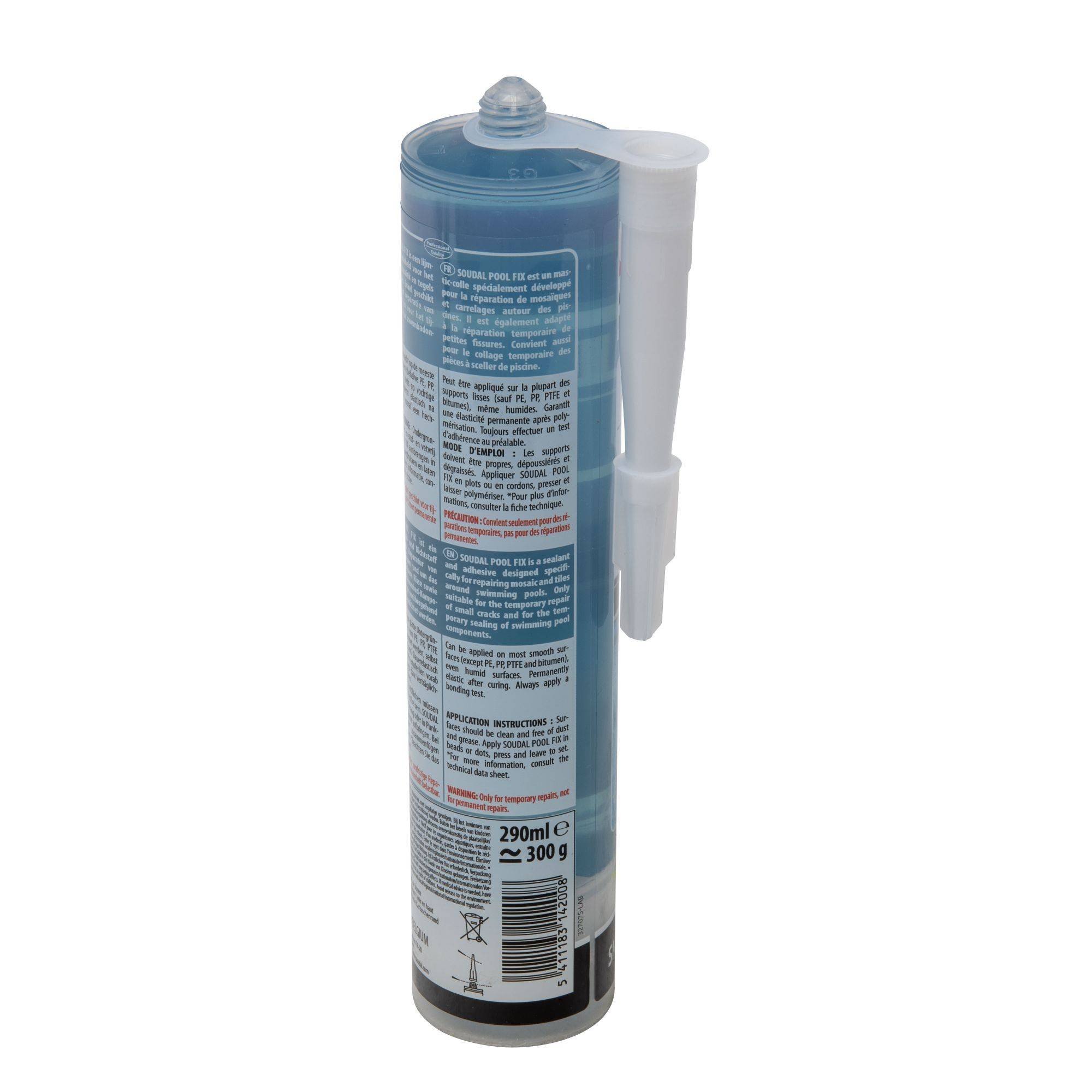 Cartouche mastic colle spécial piscine 290ml - Image 3