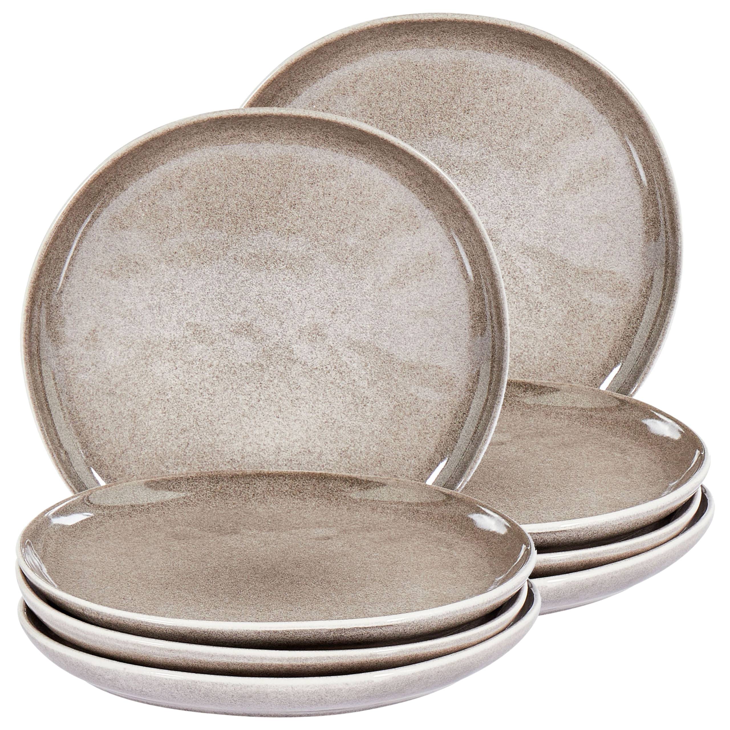 Beliani - Assiettes et bols Grès Gris COSTMARY - 21x21x2- Beliani - Image 2