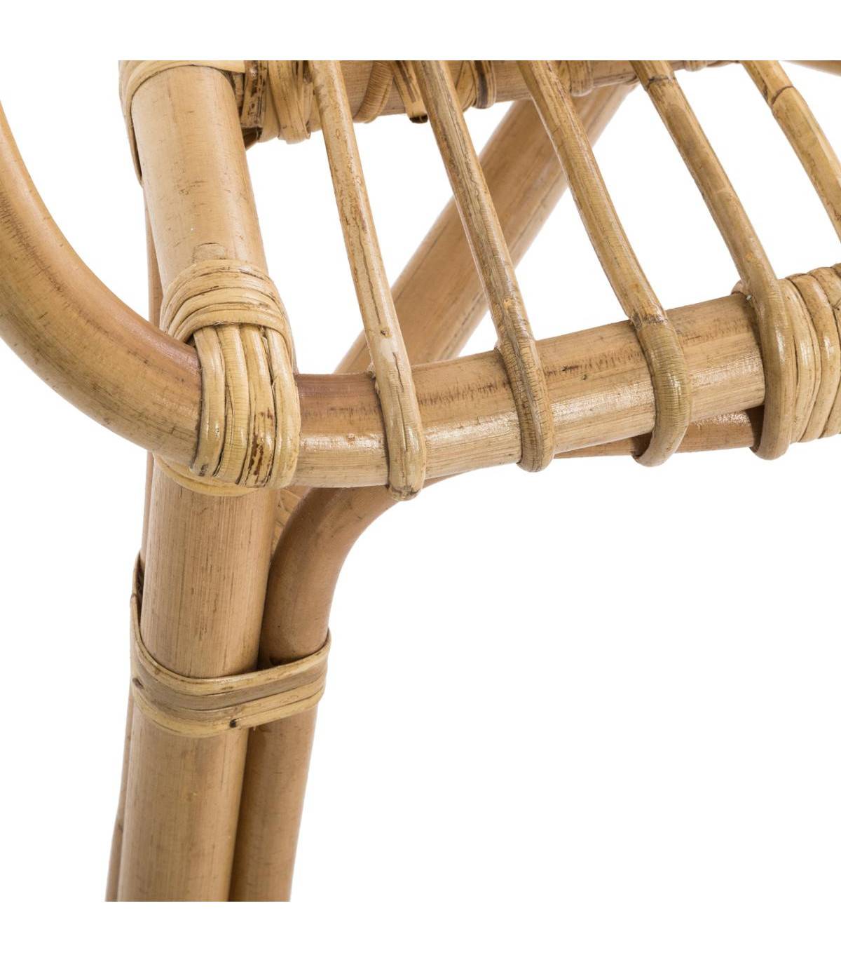 Fauteuil en Rotin Naturel H 80 cm - Image 2