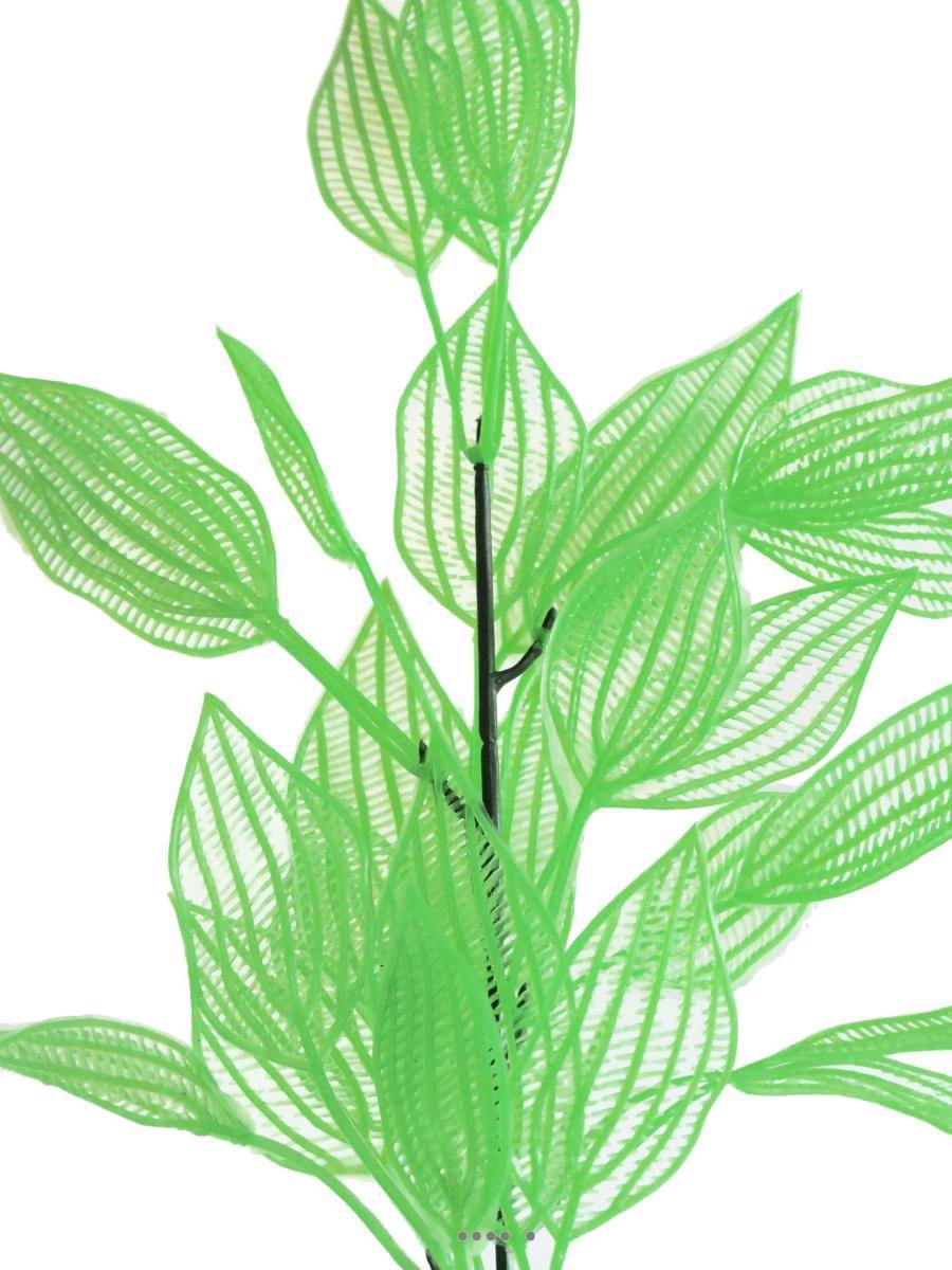 Artificielles - Branche de feuilles d'aponogeton factice H45cm plastique ext. Vert été - couleur: Vert été - Imagen 2