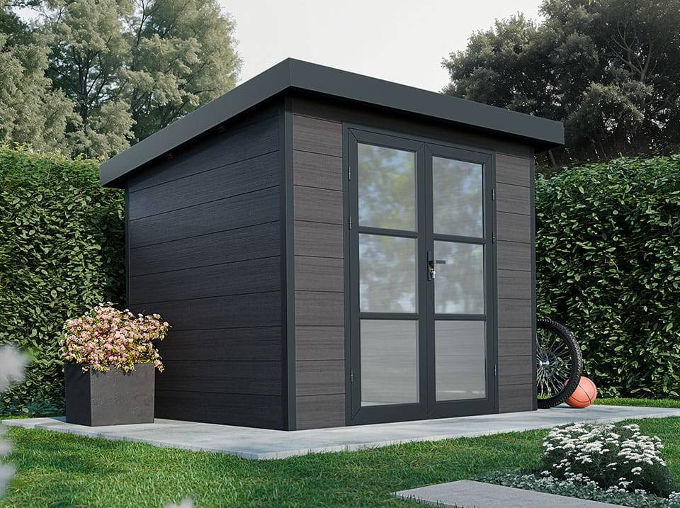 Abri de jardin composite ALMA 5 m² – 2,61 × 2,38 × 2,35 m, porte 148×205 cm - Direct Abris - Imagen 1