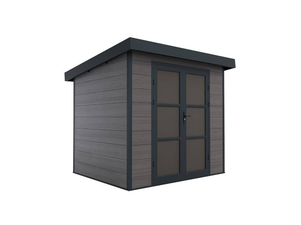 Abri de jardin composite ALMA 5 m² – 2,61 × 2,38 × 2,35 m, porte 148×205 cm - Direct Abris - Imagen 2
