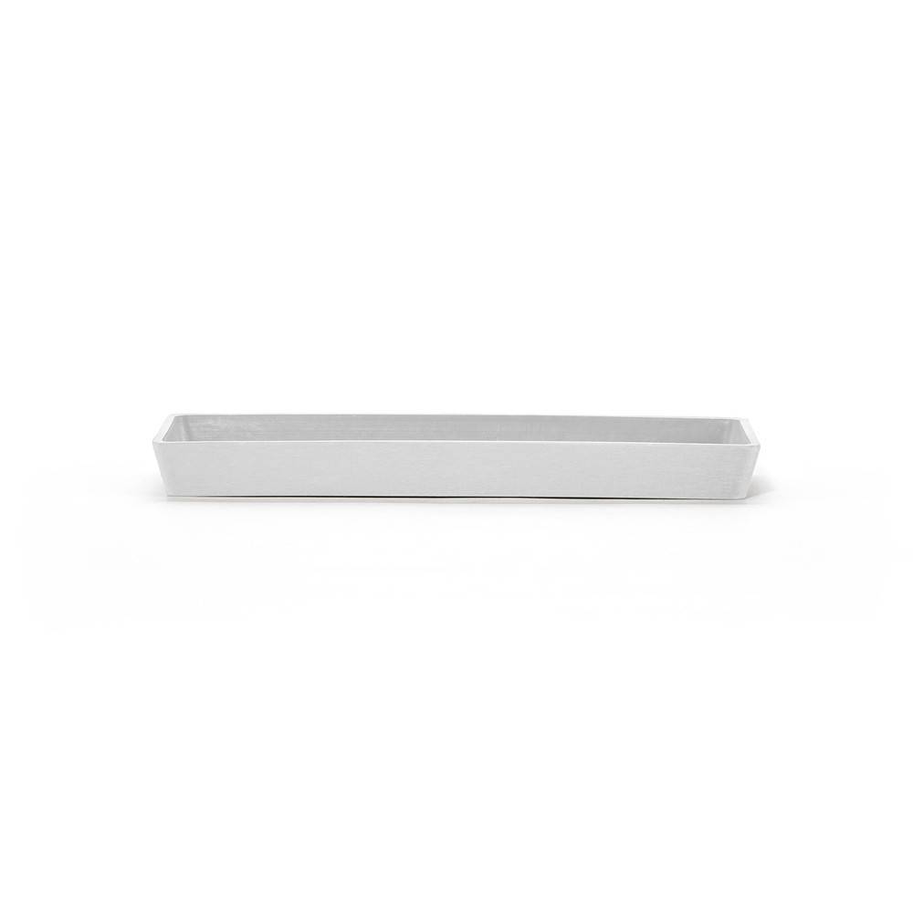 Ecopots - Soucoupe Rectangular 25 Blanc Pur - 25 x 9 x H. 2,3 cm ECOPOTS - Imagen 2