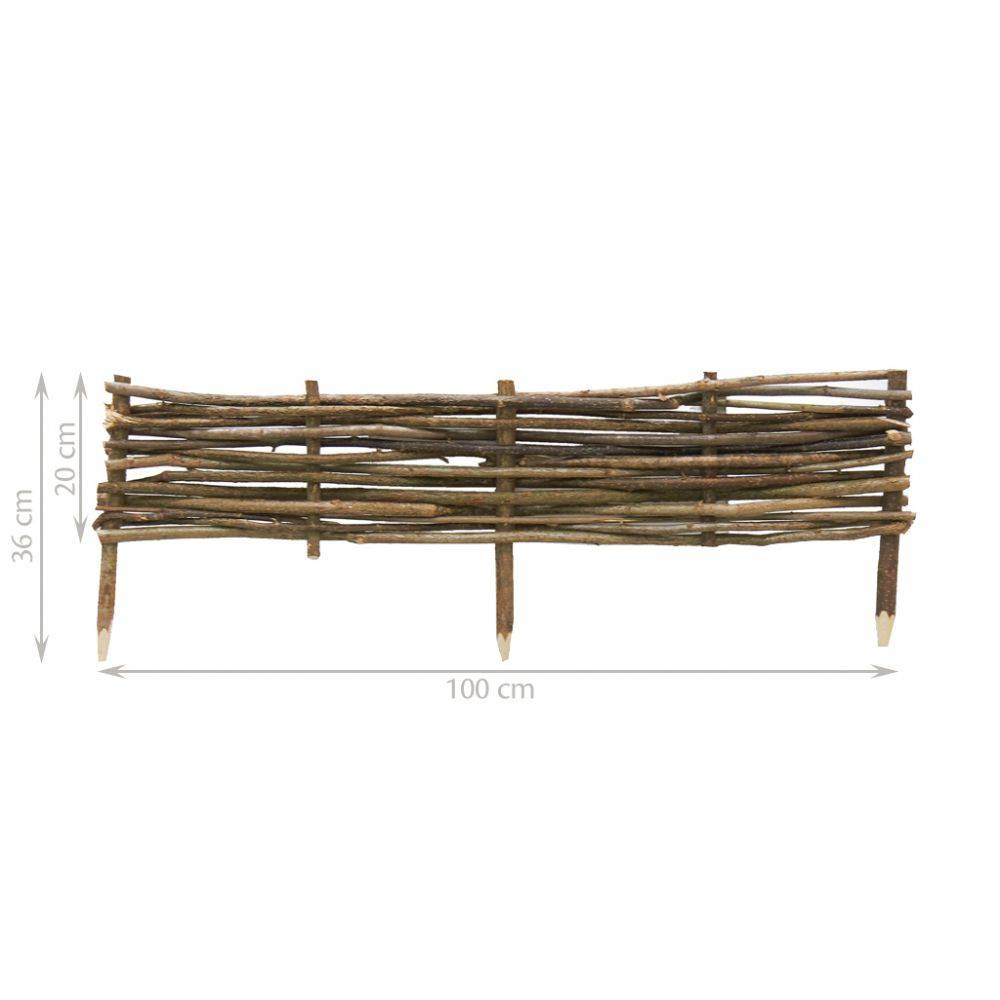 Aubry Gaspard - Bordure en noisetier 100cm (Lot de 5) - Imagen 3