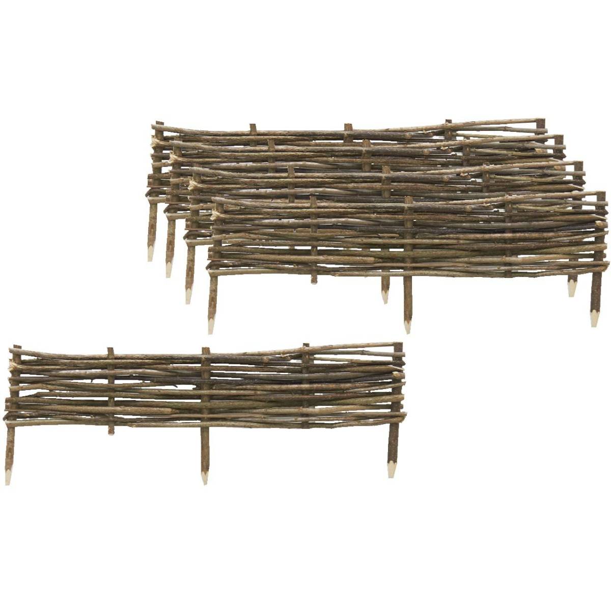Aubry Gaspard - Bordure en noisetier 100cm (Lot de 5) - Imagen 1