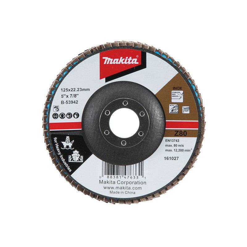Makita - Disque à lamelles Ø 125 x 22,23 mm, Z80, Métaux, Acier MAKITA  B-53942 Makita
