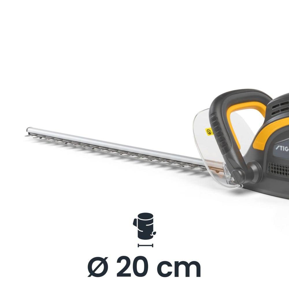 Stiga - Taille-haie HT 106c, moteur 600W, lame 60 cm, poignée pivotante, écartement dents 20 mm - STIGA - Image 6