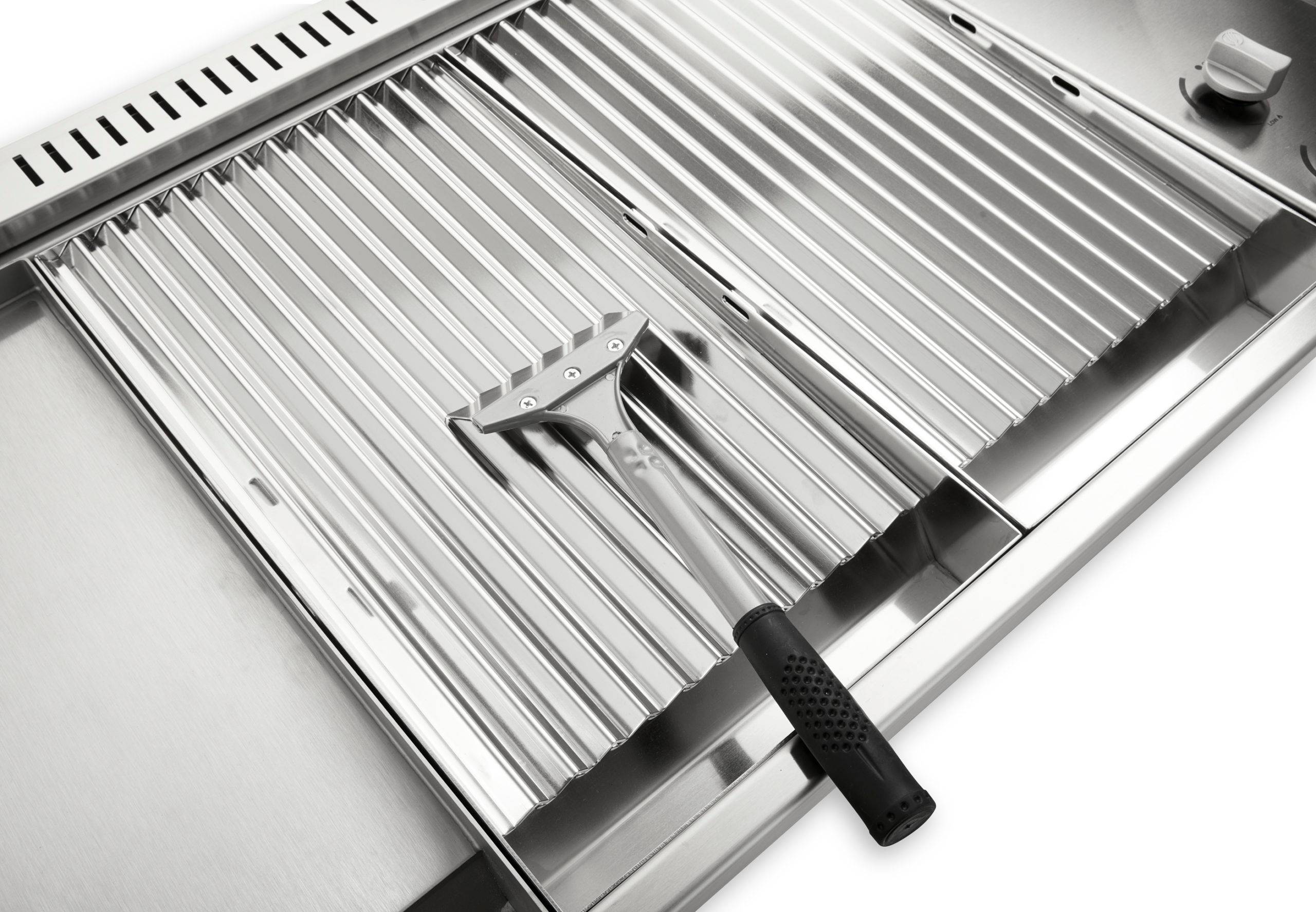 Plancha Planet - BBQ OASI 80 Grill 1/3 - Plancha 2/3 - Encastrable + couvercle - Image 3