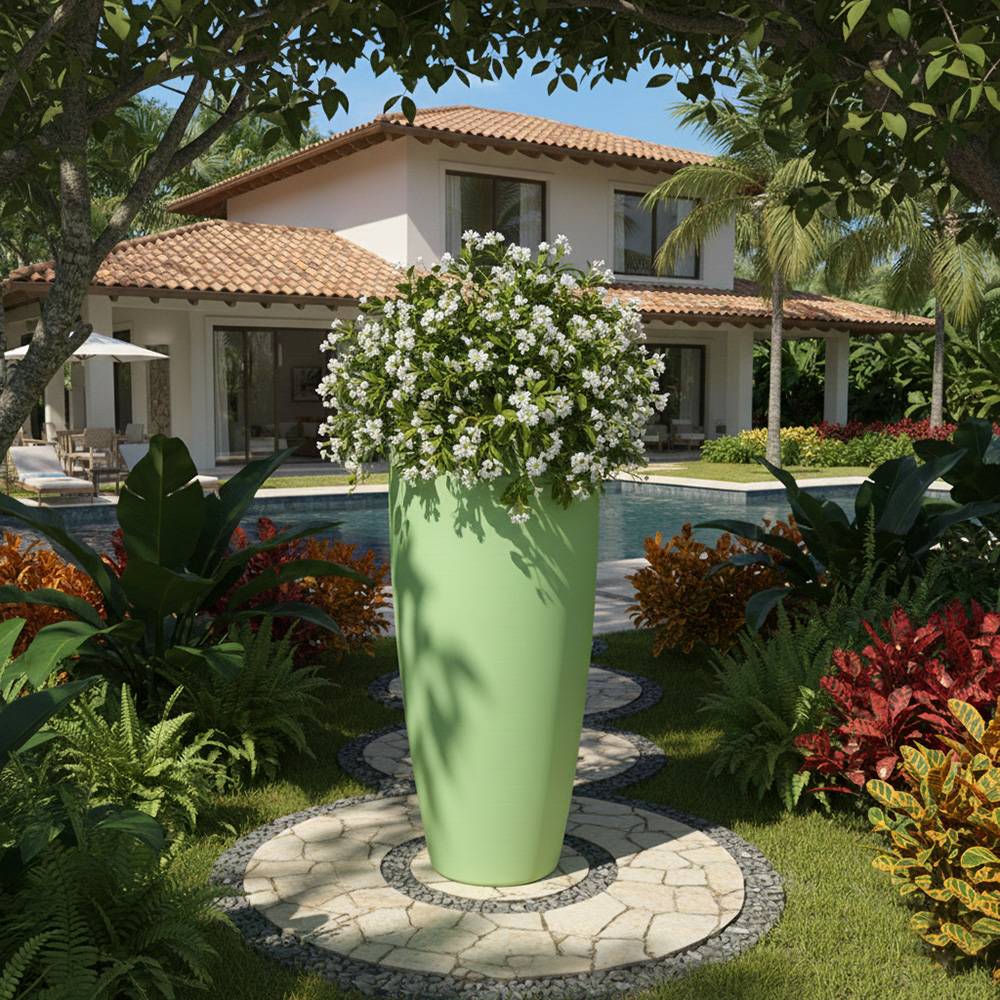 Pot de fleurs conique 200l delight - plast'up rotomoulage - Image 2