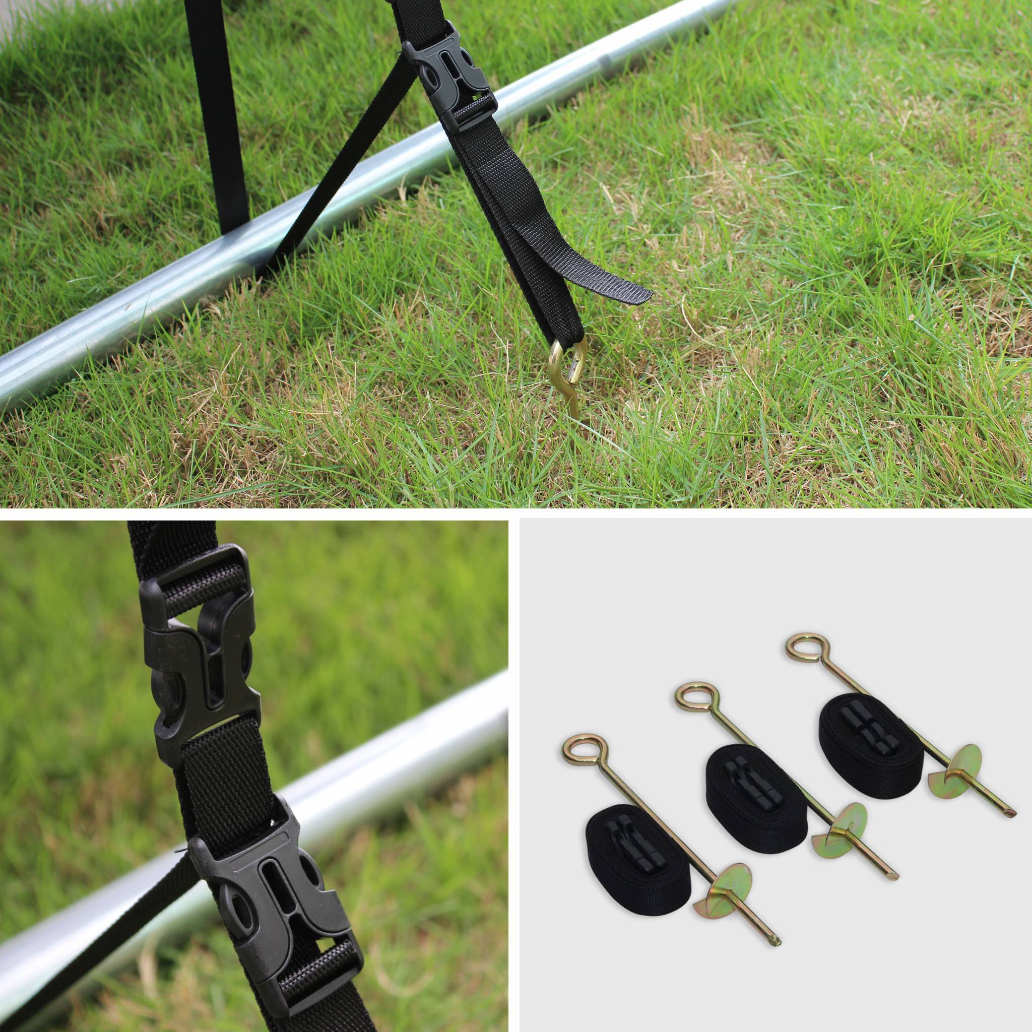 Pack accessoires pour trampoline Ø 305cm Mars/Verseau/ Mars INNER - Échelle. bâche de protection. filet de rangement pour chaussures et kit | sweeek - Image 5