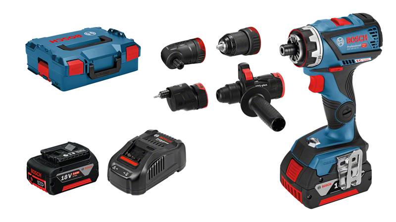 Bosch - Perceuse visseuse BOSCH GSR 18V-60 FC Professional + 2 batteries 5.0 Ah chargeur + Jeux de 4 mandrins GFA - 06019G7100 - Imagen 1