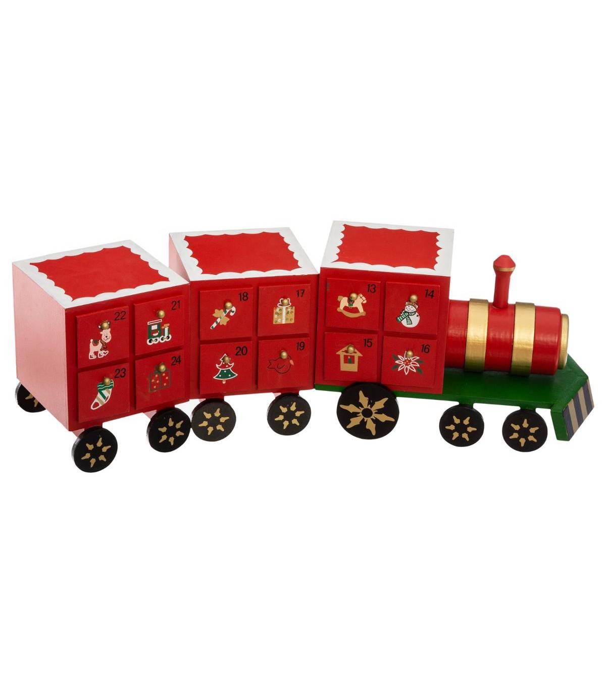 Fééric Lights & Christmas - Calendrier de l'avent Petit Train en Bois - Imagen 2