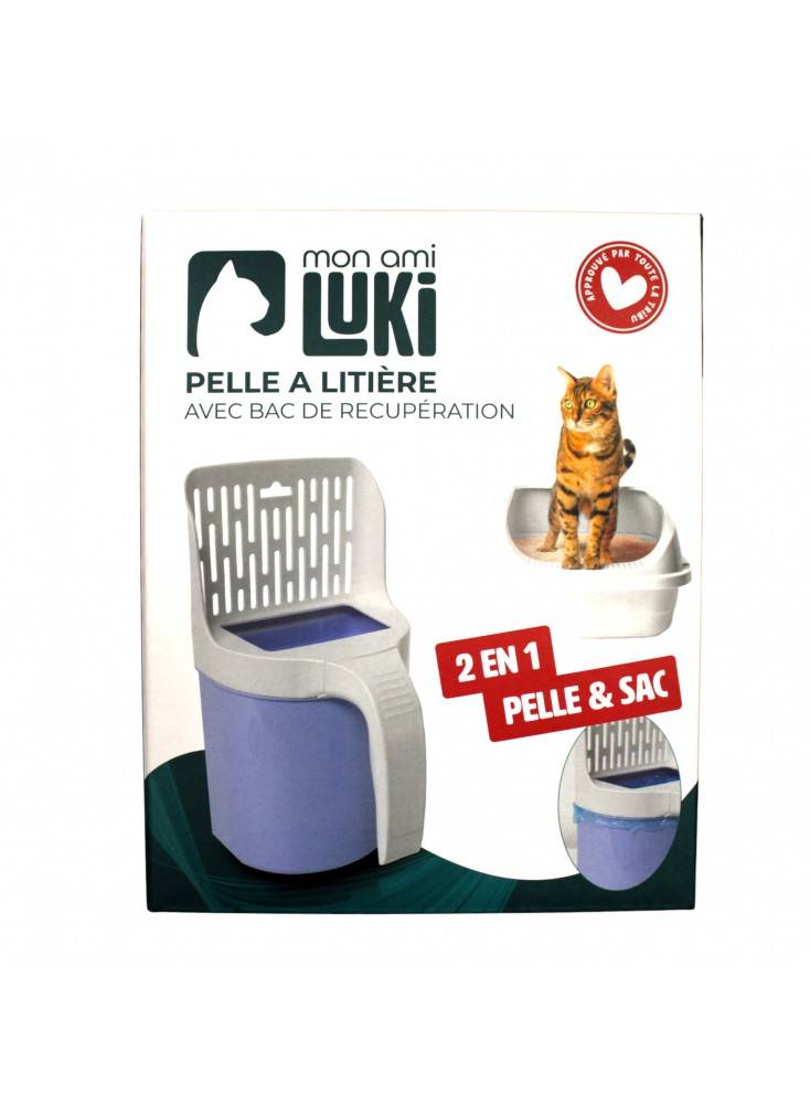 Pelle à litière avec sac intégré BLANC - Mon Ami Luki - Image 3