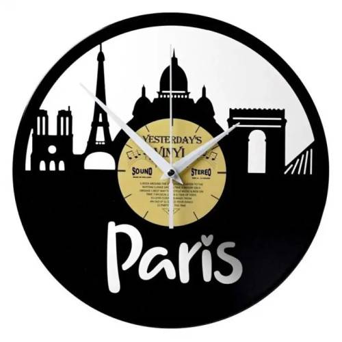 Horloge vinyle 33T recyclé PARIS MAGNETICLAND - Imagen 1