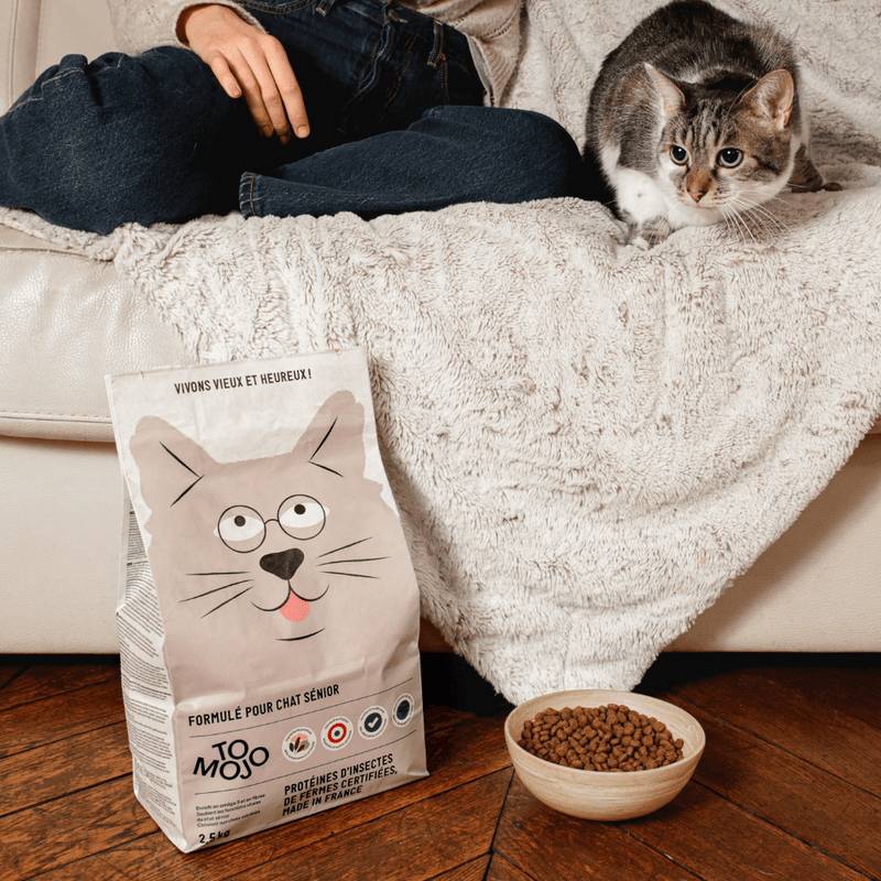 Croquettes aux insectes pour chat sénior 2,5kg - Tomojo - Image 3