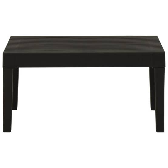 Table de salon de jardin plastique gris 65 x 65 x 33 cm - PANGIVO - Image 3