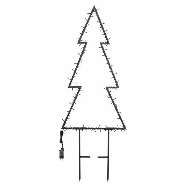 Lotti - Sapin lumineux 2D à planter H105cm 110 LED blanc chaud 8 jeux lumières IP44 SMART Connect 31V Lotti - Imagen 3