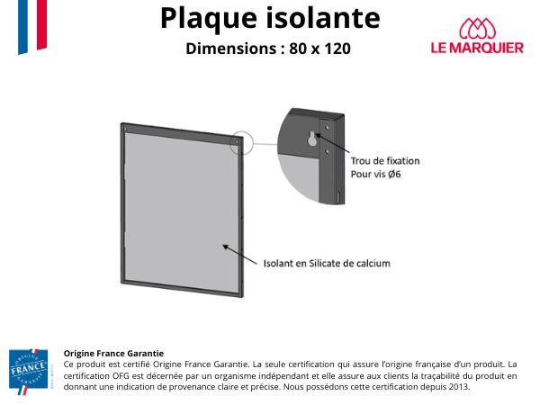 Le Marquier - Plaque murale Essentiel Noire L80 H120 - Imagen 2