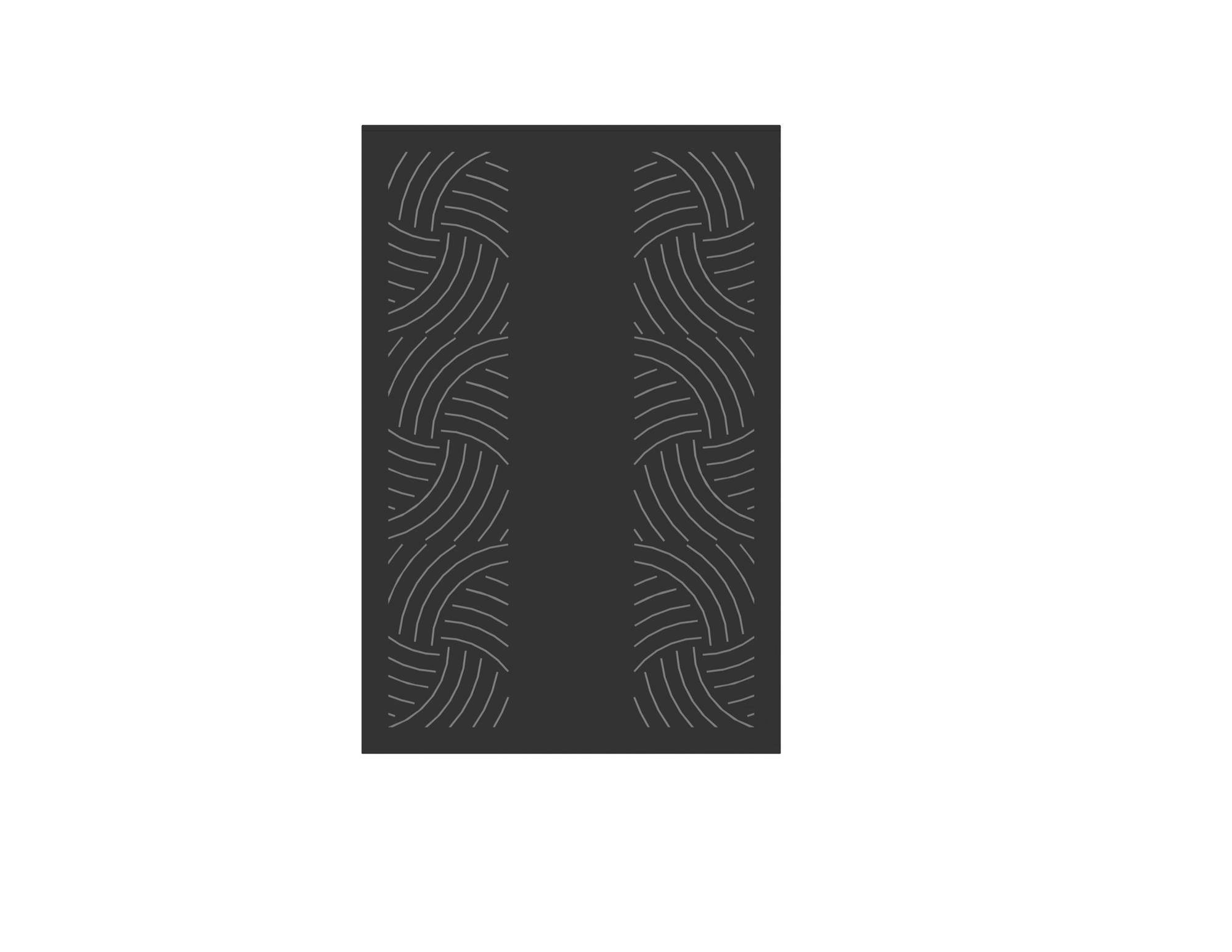 Le Marquier - Plaque murale Essentiel Noire L80 H120