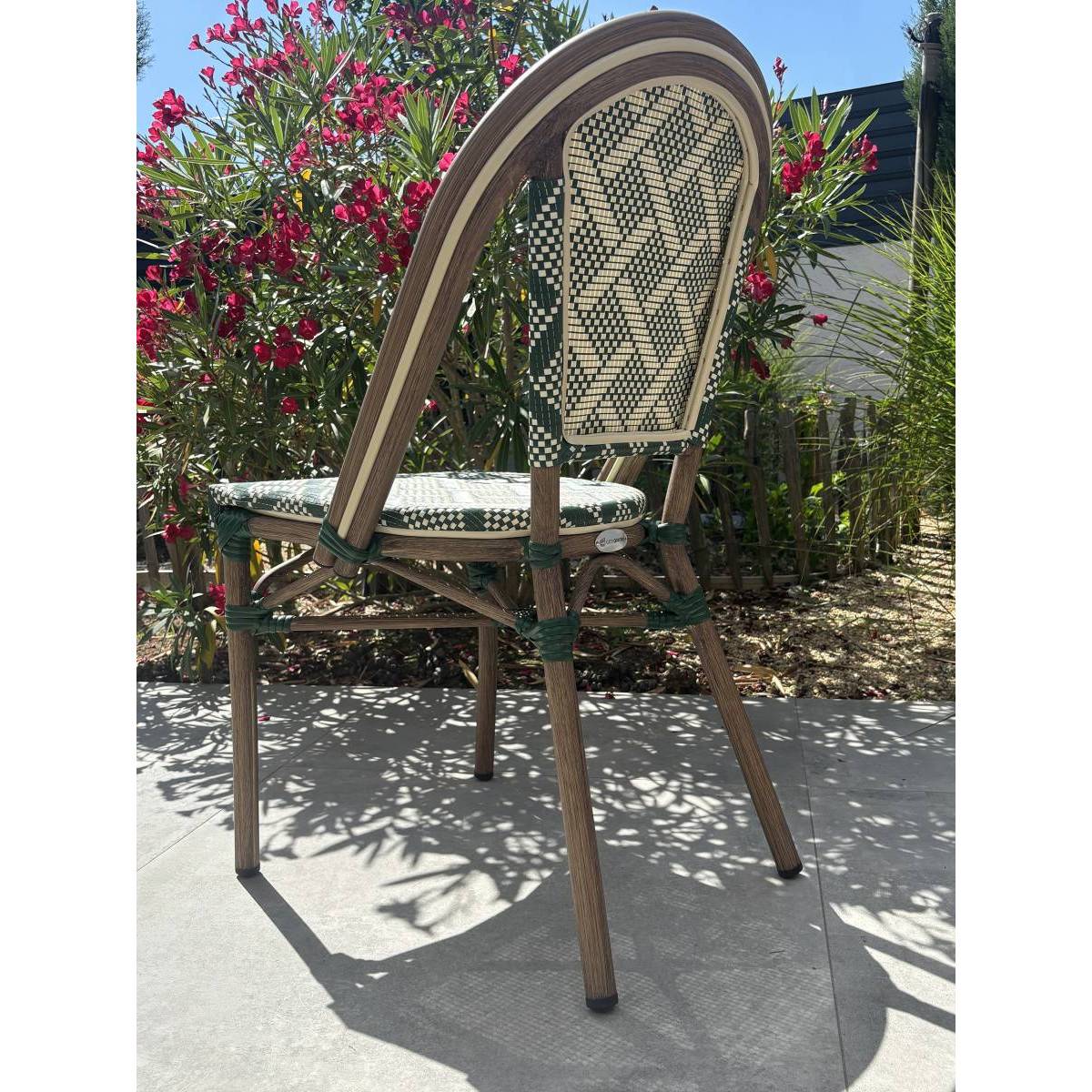 Chaise de Jardin Empilable "Bistro" 87cm Vert - Image 4