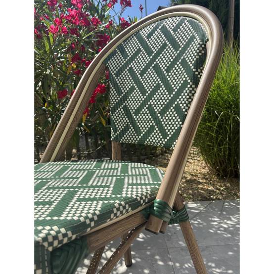 Chaise de Jardin Empilable "Bistro" 87cm Vert - Image 10