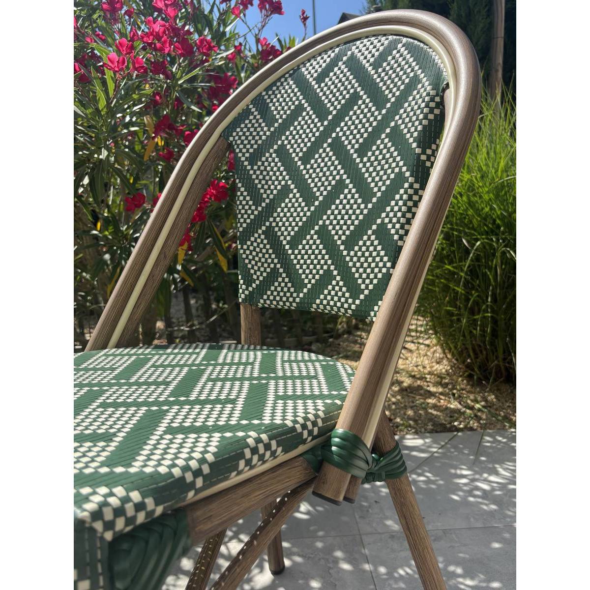 Chaise de Jardin Empilable "Bistro" 87cm Vert - Image 10