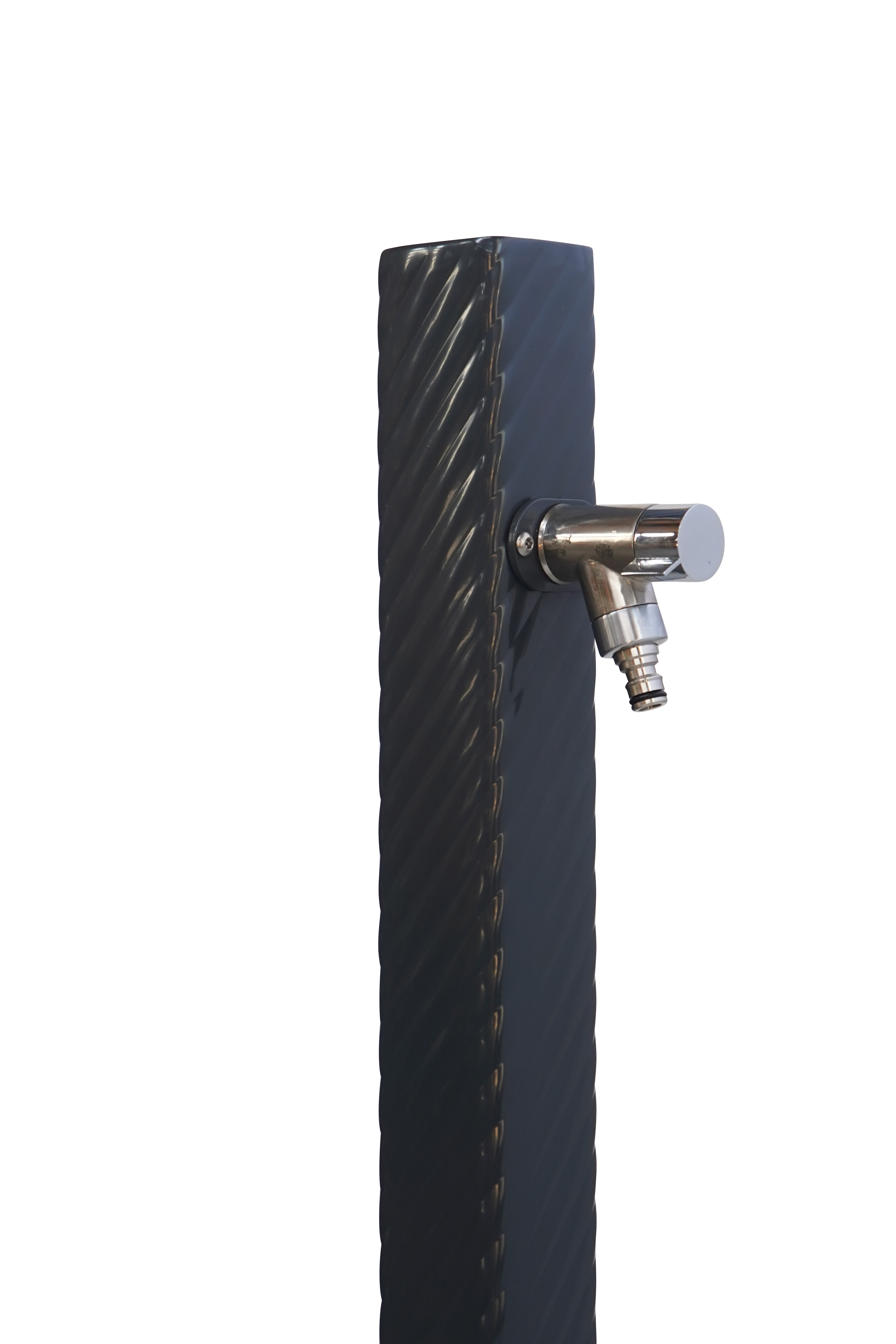 Fontaine borne téthys gris 7016 avec robinet rounded Dommartin H. 95cm X L. 15cm - Imagen 5