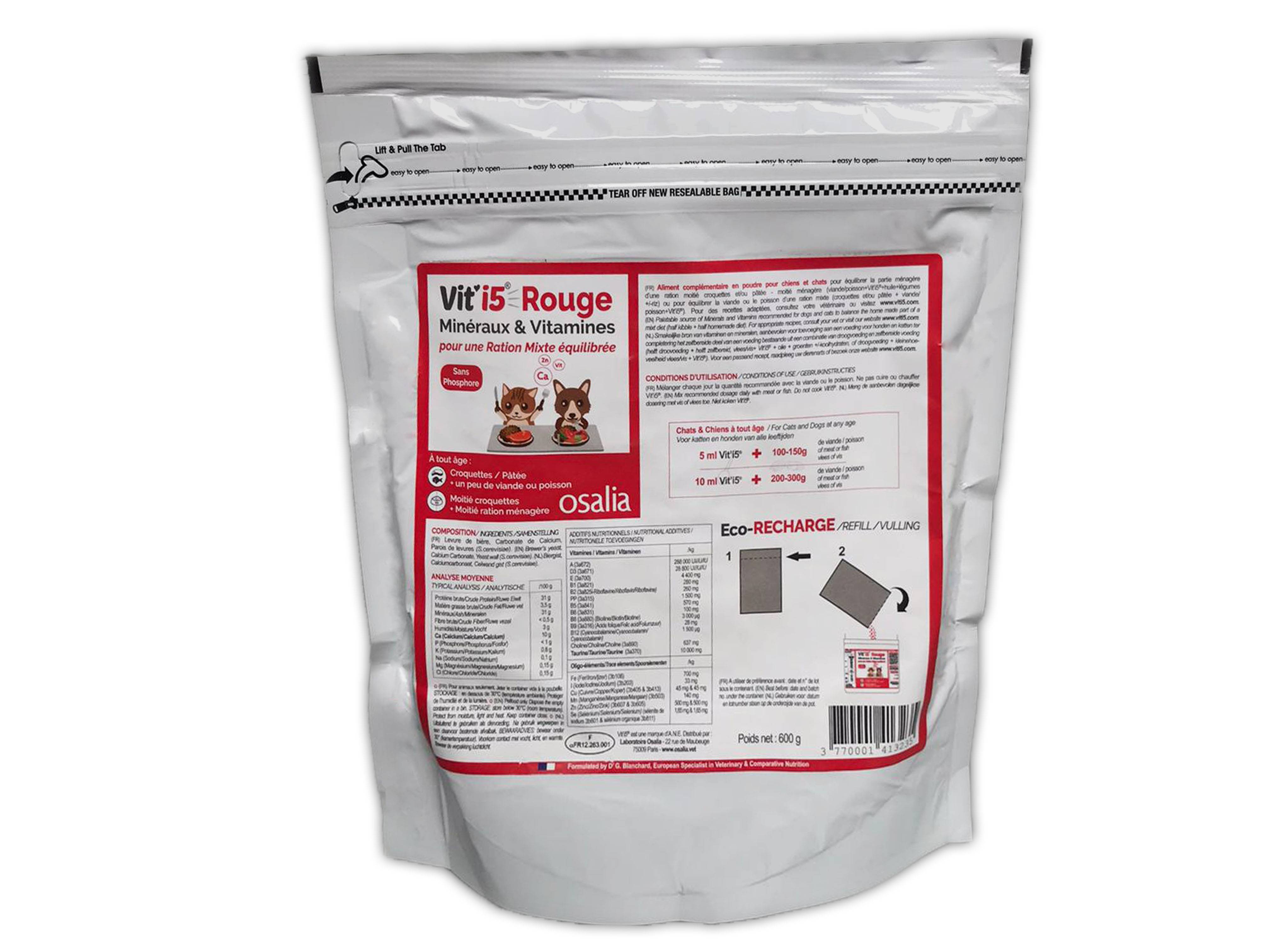 VIT’I5 ROUGE Eco-recharge de 600 g - OSALIA - Imagen 1