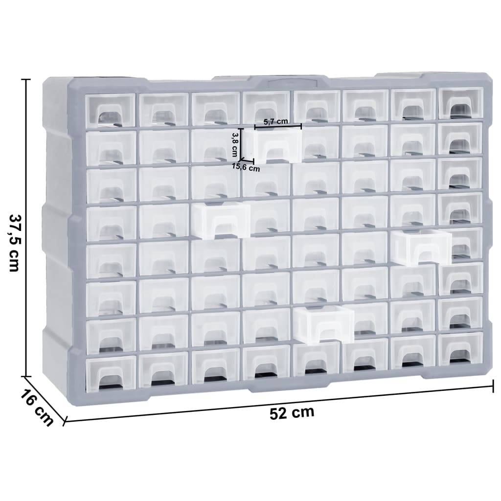 Helloshop26 - Organisateur multi-tiroirs avec 64 tiroirs 52 cm - Imagen 6