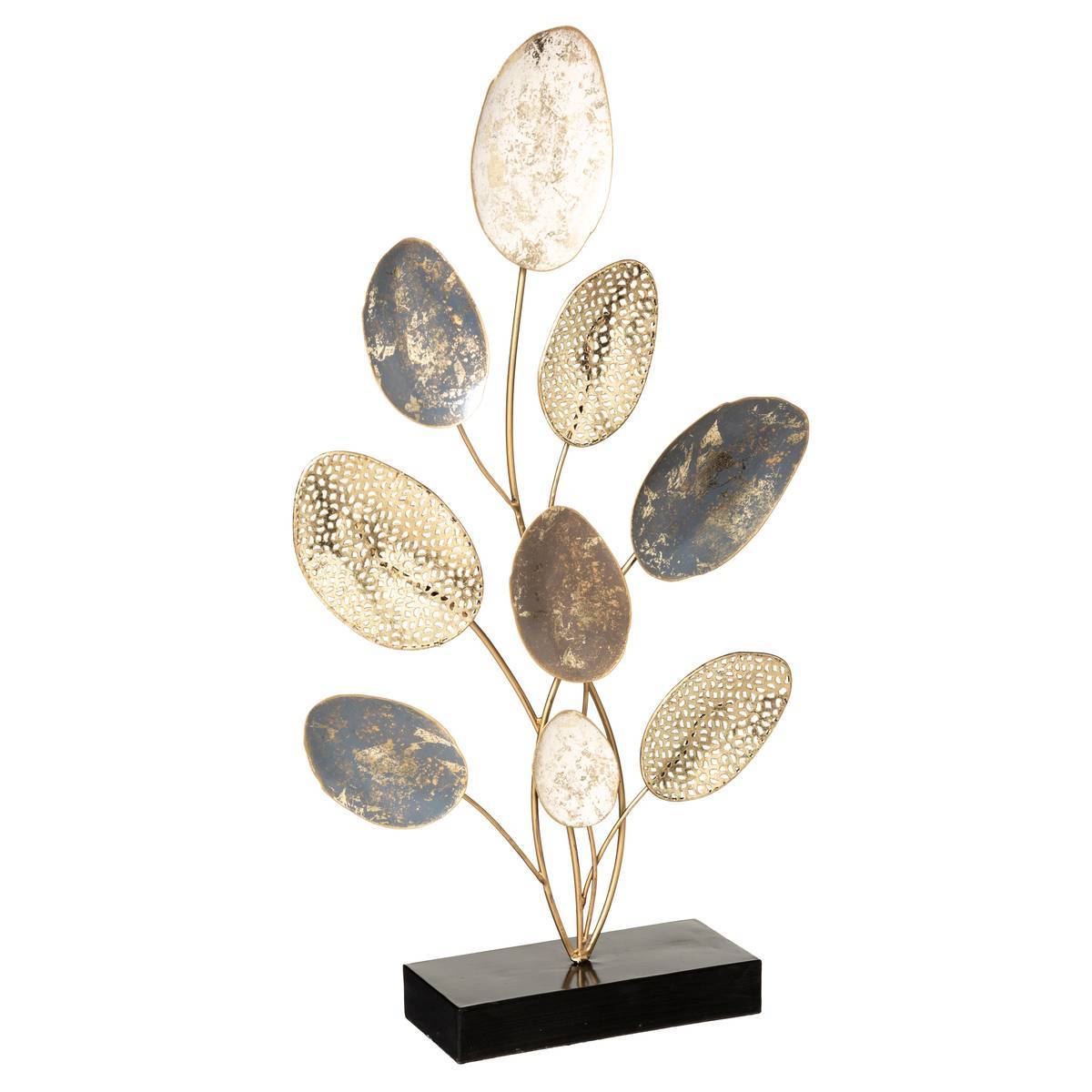 Atmosphera - Feuille déco Eléna H.53cm métal - Atmosphera Créateur d'intérieur - Imagen 1