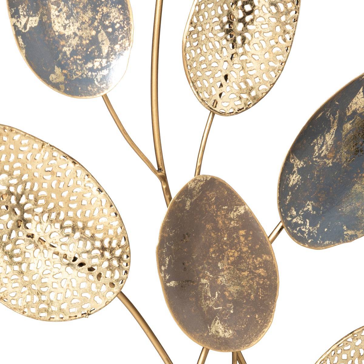 Atmosphera - Feuille déco Eléna H.53cm métal - Atmosphera Créateur d'intérieur - Imagen 2