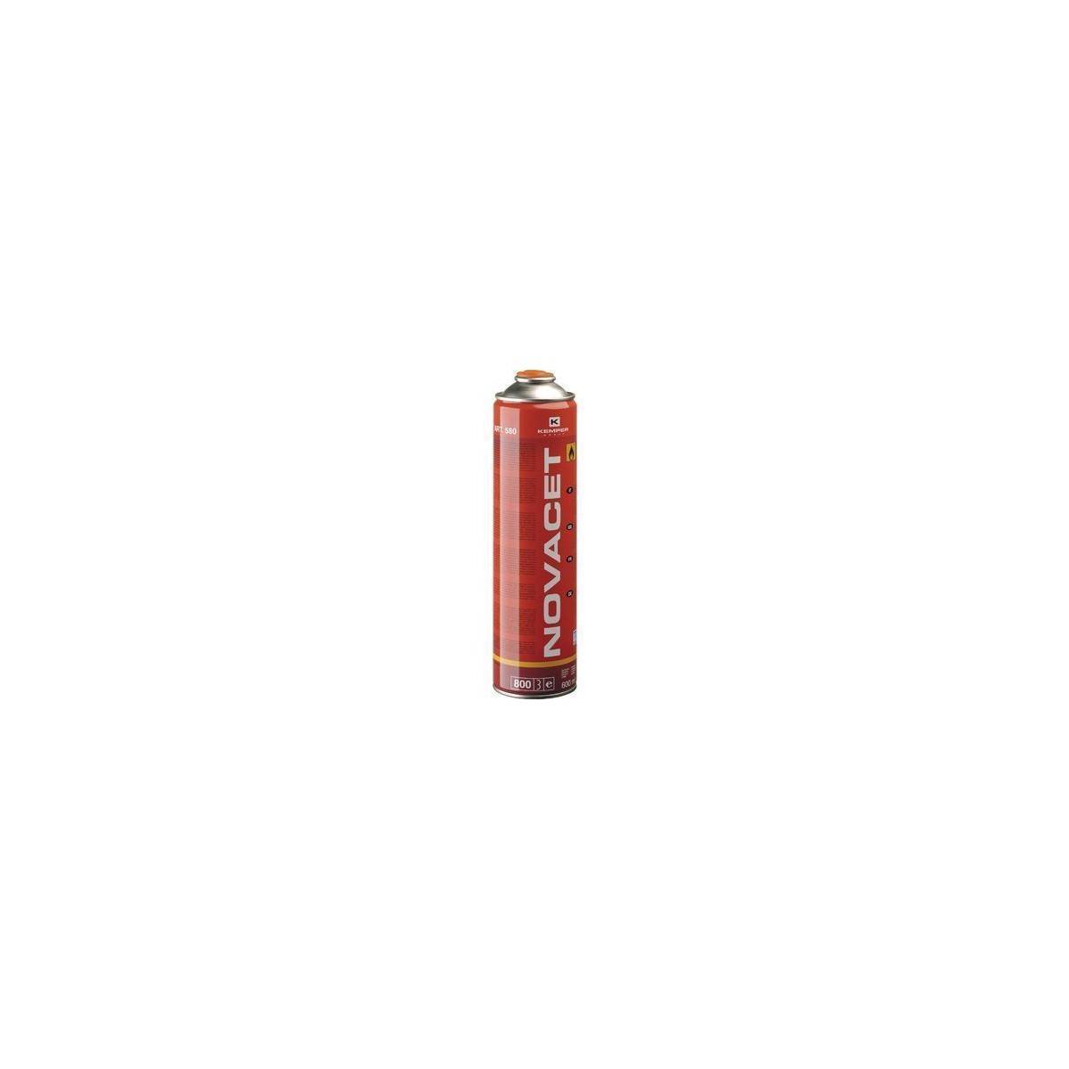 Pack de 12 Cartouches de gaz 330gr NOVACET Butane propane mix 600ml Valve 7/16 KEMPER - Imagen 4