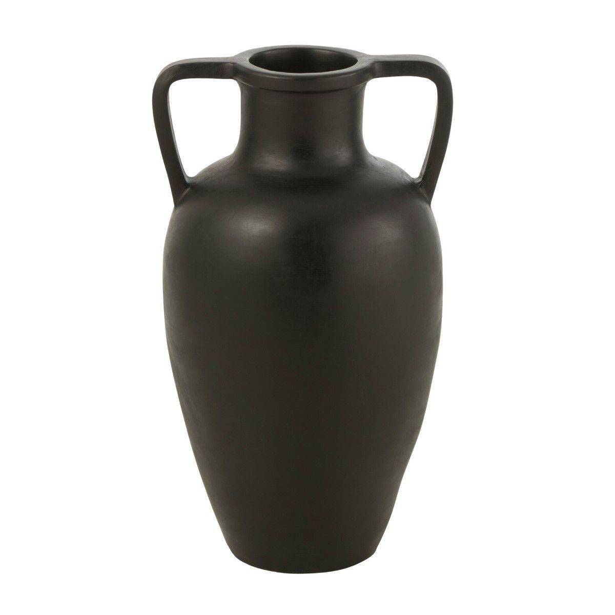 J-Line - Vase avec Anses "Amphore" 48cm Noir
