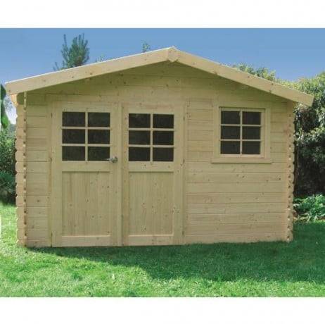 Abri de jardin Chimay en bois 9,18 m², Toiture Shingle gris, Plancher Non - Imagen 1