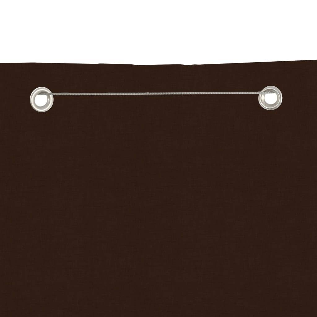 Helloshop26 - Écran de balcon brise pare vue protection confidentialité 140 x 240 cm tissu oxford marron - Imagen 3
