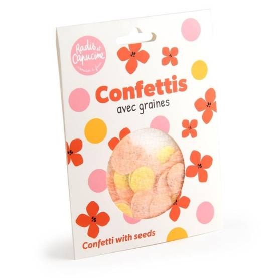 Radis et Capucine - Radis et Capucine - 50 Confettis avec graines de fleurs - Image 1