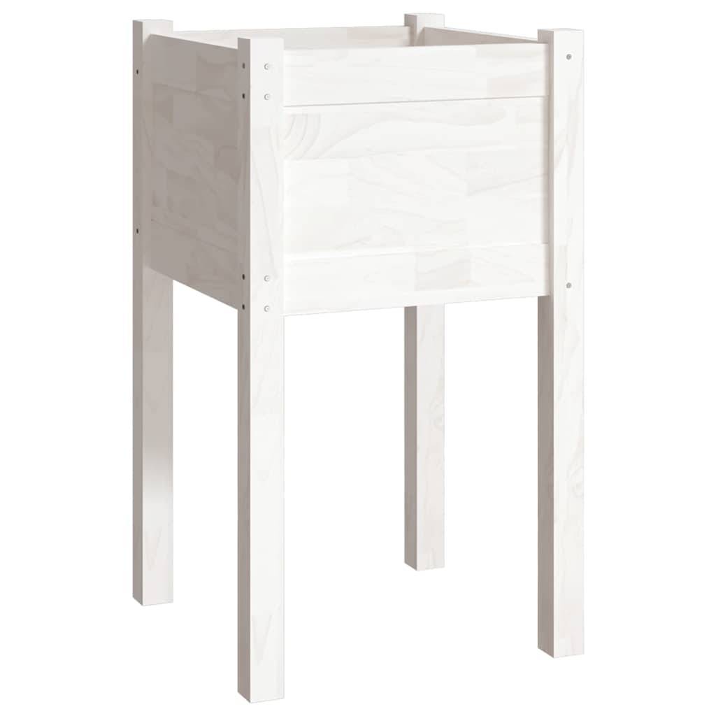 Vidaxl - Jardinières d'extérieur 2 pcs Blanc 40x40x70 cm Bois de pin vidaXL 810792 - Image 5