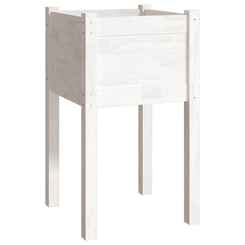 Vidaxl - Jardinières d'extérieur 2 pcs Blanc 40x40x70 cm Bois de pin vidaXL 810792 - Image 8