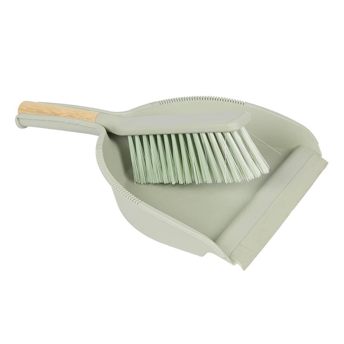 Paris Prix - Pelle & Balayette Bambou "Maxence" 30cm Vert - Image 1