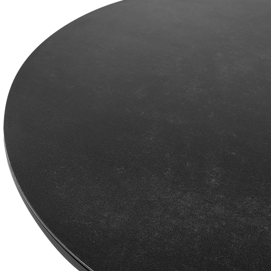 Table ronde, 4 Personnes Aluminium Noir OLMETTO - Beliani - Image 4