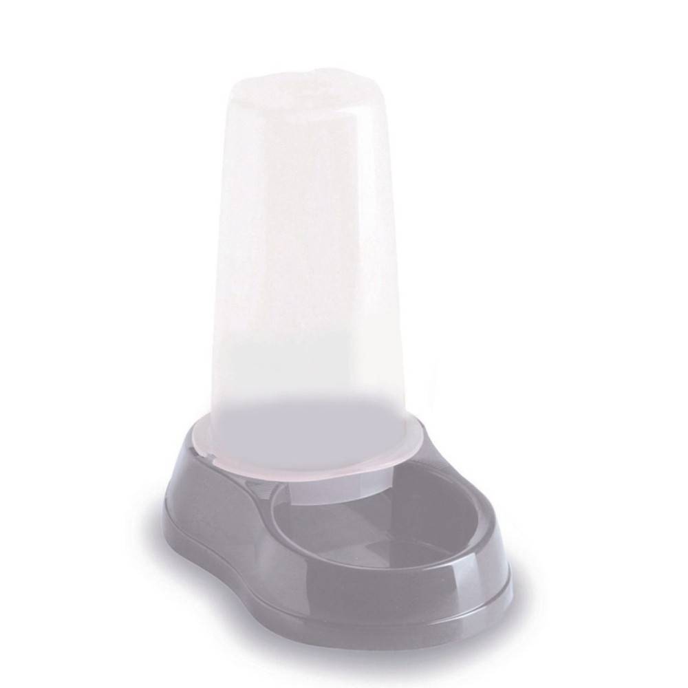 Distribuidor mixto 650 ml, agua o croquetas, gris en plástico, para perro o gato - Imagen 6