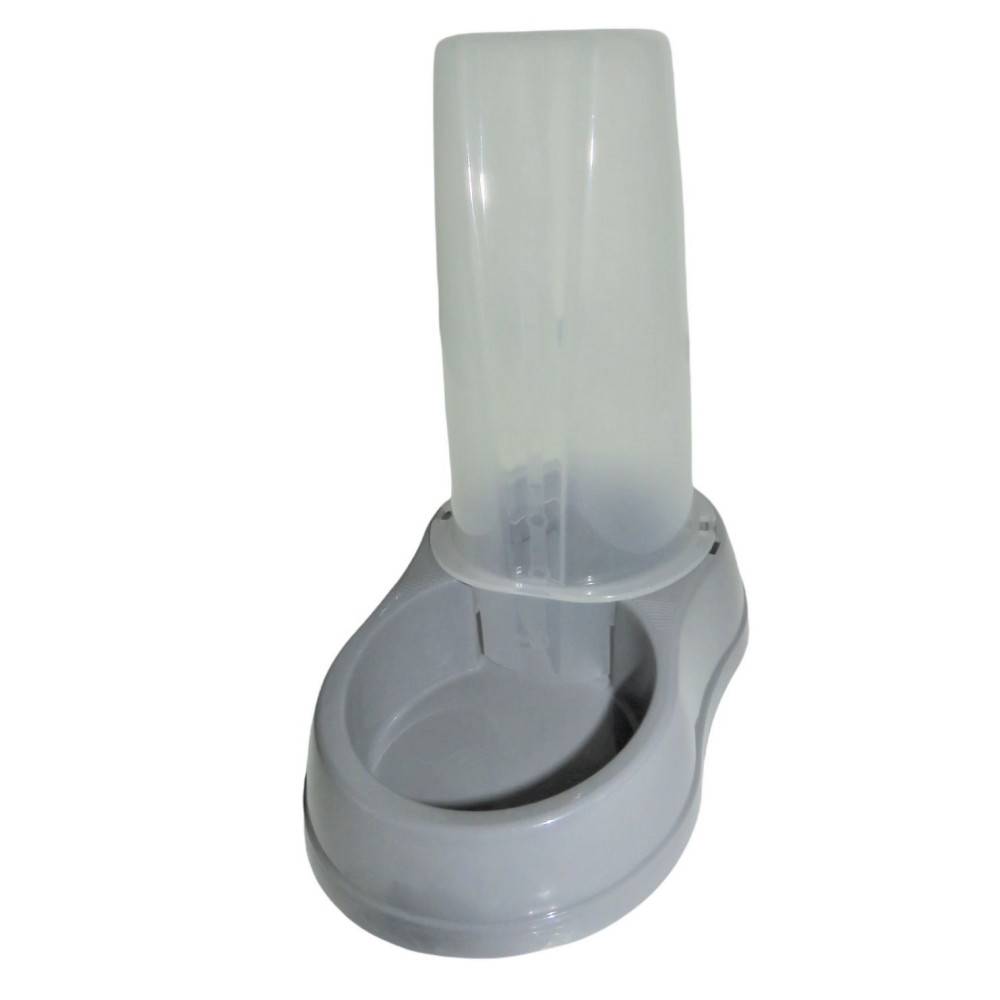 Distribuidor mixto 650 ml, agua o croquetas, gris en plástico, para perro o gato - Imagen 4