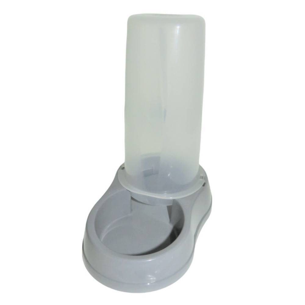 Distribuidor mixto 650 ml, agua o croquetas, gris en plástico, para perro o gato - Imagen 2