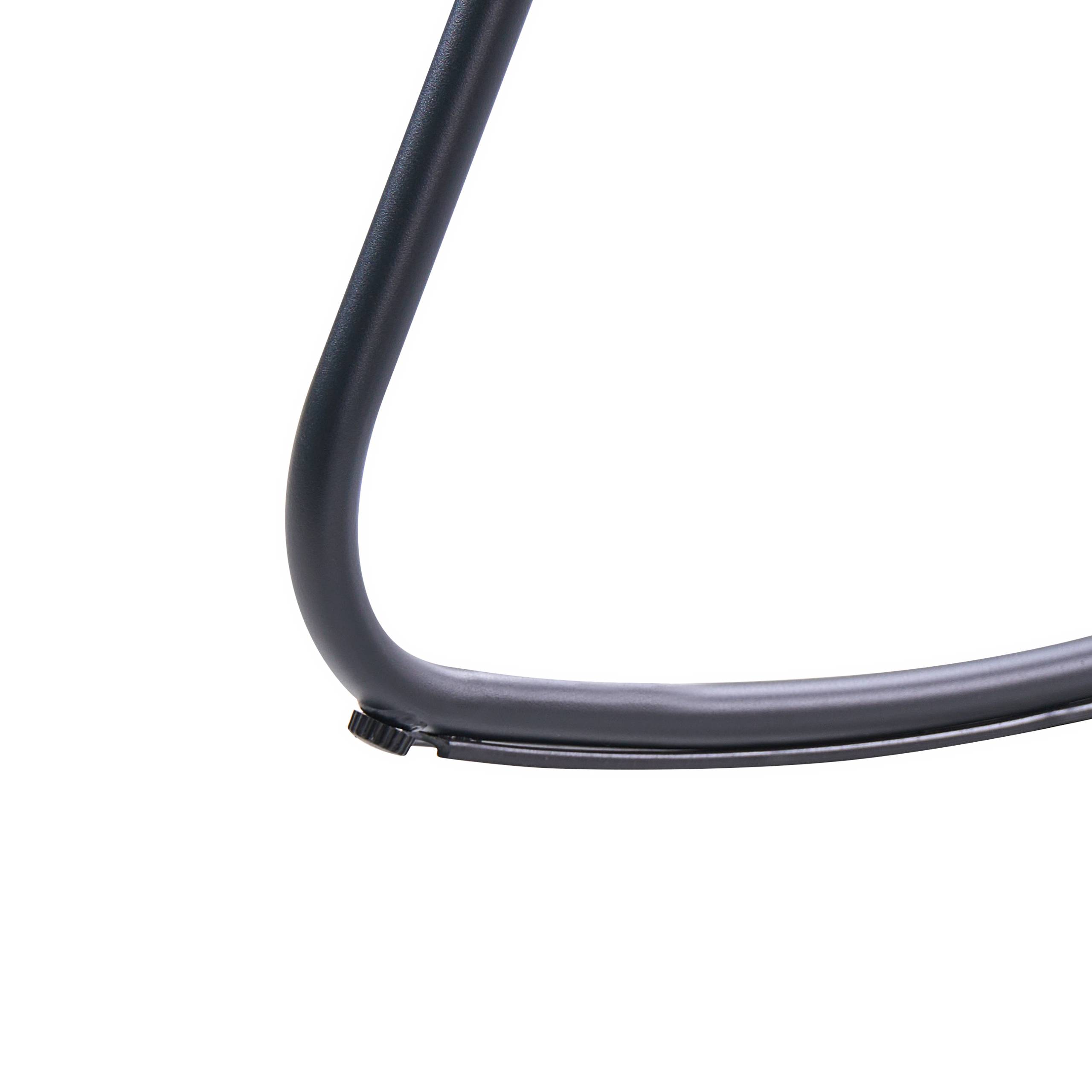 Beliani - Chaise à bascule Aluminium Noir TURI - 66x96x92- Beliani - Image 7