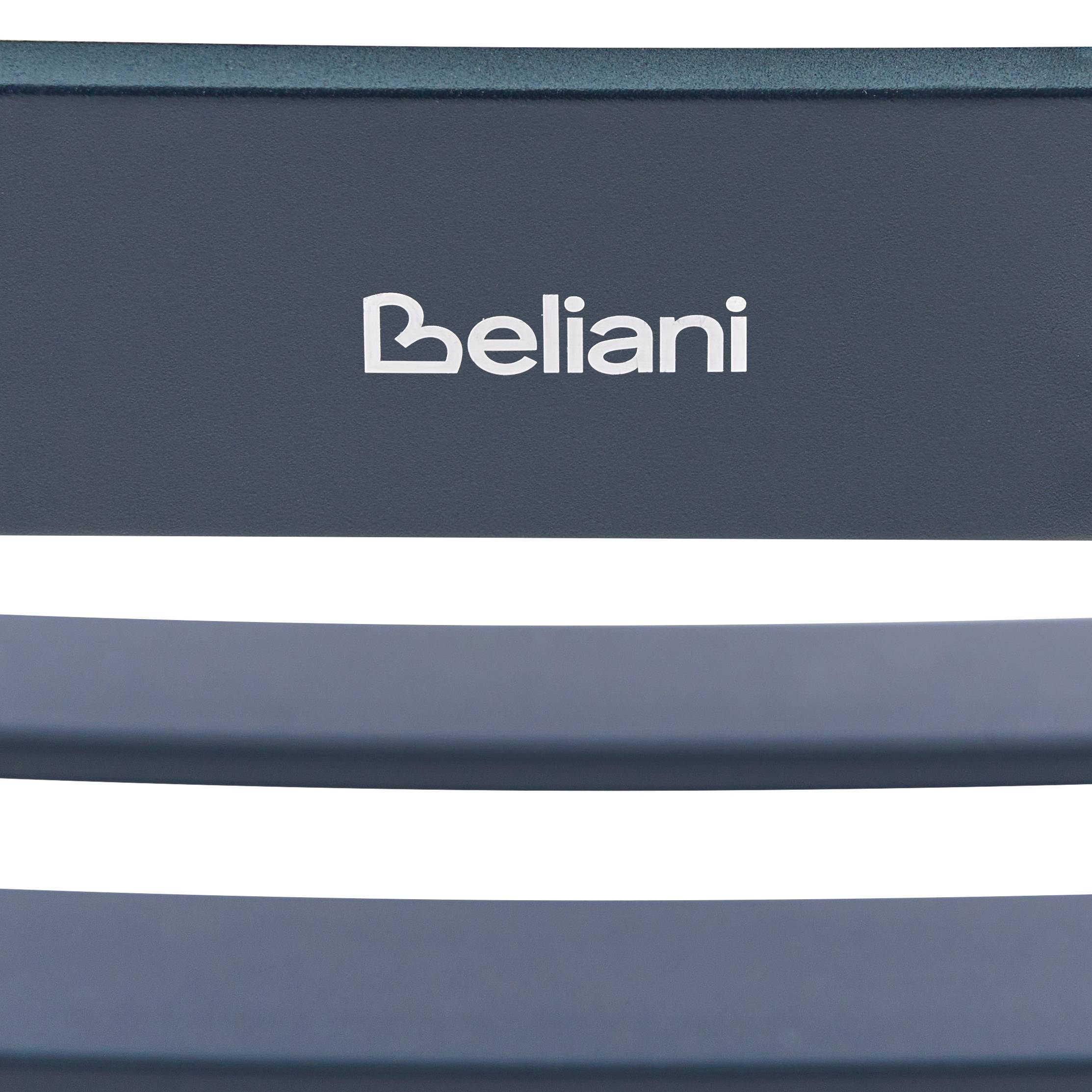 Beliani - Chaise à bascule Aluminium Noir TURI - 66x96x92- Beliani - Image 8