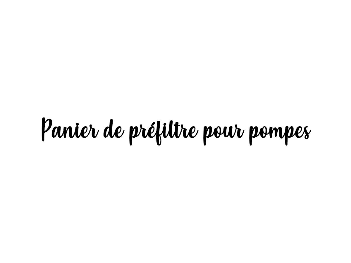 Panier de préfiltre pour pompes Superflo - Pentair - Imagen 1