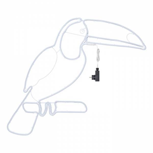 Lotti - Lampe néon déco toucan 560 LED rose et orange 90x95 cm IP44 24V Lotti - Imagen 4