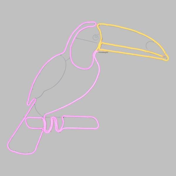 Lotti - Lampe néon déco toucan 560 LED rose et orange 90x95 cm IP44 24V Lotti - Imagen 6