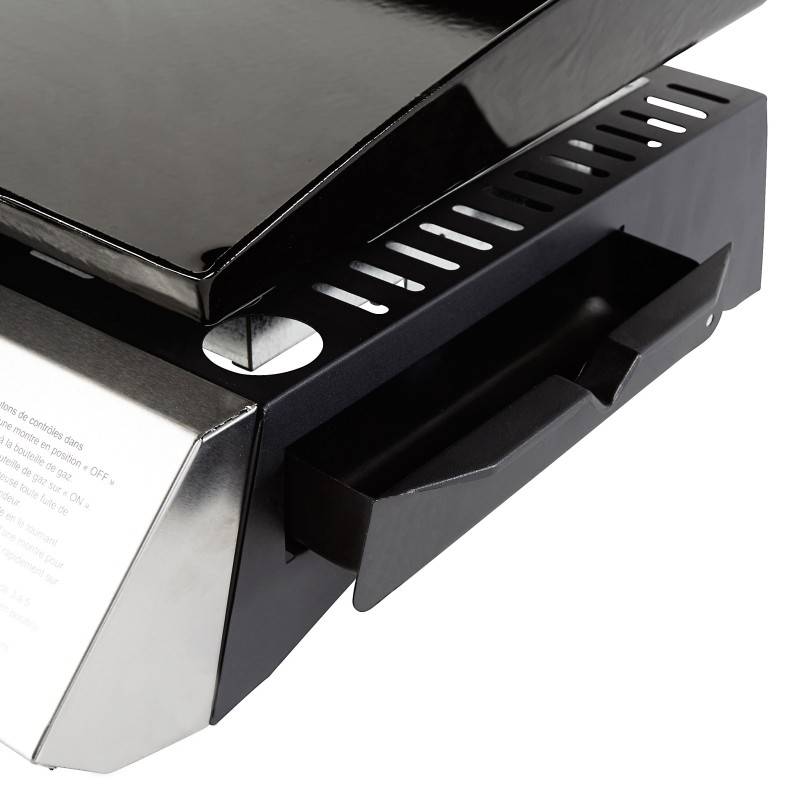 Brasero - Plancha au gaz COOKING BOX Bahia - 4 Brûleurs Inox - Plaque en acier émaillée 80 x 36 cm - Allumage Piezo - Gris - Imagen 4